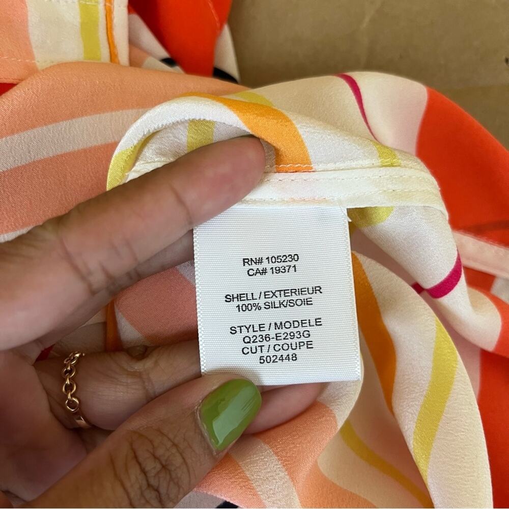 Equipment Stripe Essential Silk Button Down Shirt - image 7